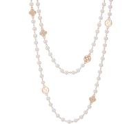 KaMieeg Collier De Perles Blanches CaméLia, Accessoire De Mode éLéGant Et Classe