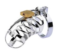 KaMieeg Serrure Droite Multibobine en Acier Inoxydable Multifonction - Garde De Sport - Clé + Serrure + Anneau, Confortable À Porter, Équipement De Fitness -40mm - Cadeau Original - K8