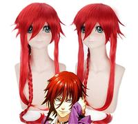 Kamigami No Asobi Loki Laevatein Cosplay perruques pour femmes homme unisexe rouge longue tresse cheveux synthétiques Anime Costume perruque