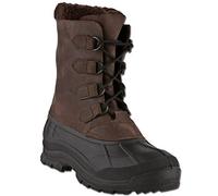 Kamik Alborg Bottes de Neige Homme Taille Chaussure, Marron Brun Foncé Et Noir, 40 EU