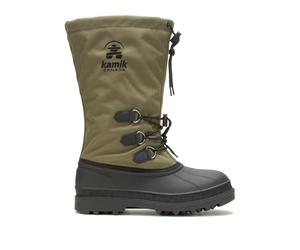 Kamik Bottes d'hiver imperméables Canuck par temps froid pour homme, Olive foncé, 7