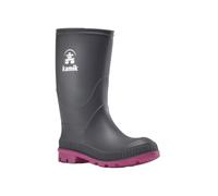 Kamik Stomp, Bottes & bottines de pluie fille, Gris (Charcoal/Magenta Chm), 22 EU