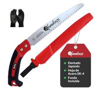 KAMIKAZE Scie de Taille Droite S-300H. Scie avec Denture Japonaise sur Lame Droite de 300 mm. Scie pour Bois avec Lame en Acier SK-4 Riche en Carbone, Haute Durabilité. Comprend une Housse.