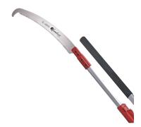 KAMIKAZE Scie d’Élagage Télescopique 330-BH de 3 m pour la Taille en Hauteur, Design Ultra Léger, Scie Manuelle Extensible avec Manche Ergonomique (3 mètres + Crochet Supérieur)