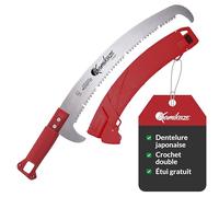 KAMIKAZE Scie Multi-Outil MT360BH Coupe Japonaise, Compatible Perche Télescopique, Utilisation Manuelle ou en Hauteur, Lame avec Double Crochet pour Élagage et Coupe de Branches