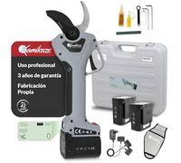 KAMIKAZE Sécateur électrique KV390 avec 2 batteries au lithium, coupe réglable 5-40 mm, 7h d'autonomie, écran intelligent, lame SK5, ciseaux professionnels pour vignes et fruits