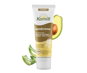 Kamill Baume pour les mains 30 ml - Crème végétalienne - Soin des mains et des ongles à la camomille bio et à l'huile d'avocat en format voyage - Apaisante, réparatrice et hydratante