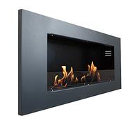 Kaminbau Mierzwa Aurora Deluxe Royal Cheminée au gel à l'éthanol Anthracite mat