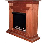 Kaminbau Mierzwa Console de cheminée décorative modèle Berlin cerisier compatible avec inserts de cheminée