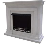 Kaminbau Mierzwa Console de cheminée décorative modèle Berlin Granit clair compatible avec inserts de cheminée