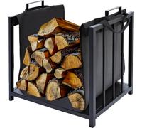Kaminer 24628 Panier en bois 50,5 x 37 x 50 cm, noir