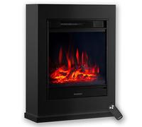 KAMINIO Cheminée électrique Kalle - Cheminée sur Pied avec Chauffage, Effet de Flamme 3D, télécommande (Noir)