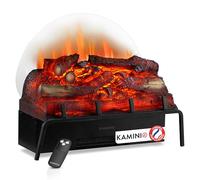 KAMINIO Cheminée électrique Noah - Insert de cheminée électrique avec Chauffage, lumière d' Ambiance LED, télécommande