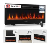 KAMINIO® Marlon Pro 42 Cheminée électrique chauffante à Effet Flamme