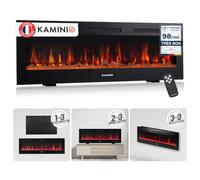 KAMINIO® Marlon Pro 60 Cheminée électrique chauffante à Effet Flamme