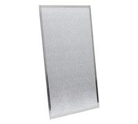 Kamino-Flam Plaque de Protection Murale pour Poêle 80 x 50 cm, Écran d'Isolation Thermique jusqu'à 1100°C sans Amiante Cadre en Acier