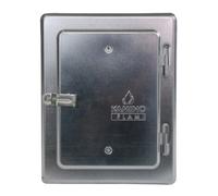 Kamino-Flam Porte de Ramonage en Acier Galvanisé pour Cheminée Poêle, Trappe de Ramonage avec Levier de Verrouillage, Trappe de Visite avec Protection Thermique 22,5 x 28,5 cm