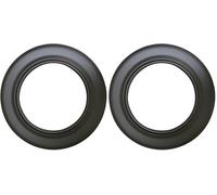 Kamino-Flam Rosace Cheminée, Rosace Mural Tuyau en Acier Revêtu Senotherm, Ø 150 mm, Gris (Lot de 2)