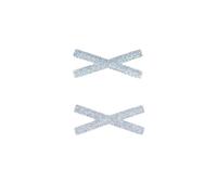 Kamipita Cross X Mini Type, 5 x 2,1 cm, lot de 2, pinces à cheveux anti-taches, épingles à cheveux (bleu ciel uni)