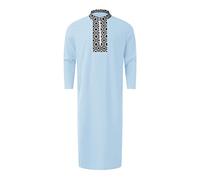 Kamis Homme Musulman Caftan Été 2 Pieces Qamis Tunique Africaine Boubou Africain Tee Shirt Djellaba musulman Cadeau Mariage Le Coran Robe Turque Femme Musulmane