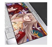Kamisama Love 900x400mm Tapis de Souris XXL Multifonction Gaming Mousepad XXL Grand sous Main, Anime Souris 3mm Bureau Anti-Glissant Surface Texturée pour Ordinateur,C