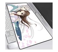 Kamisama Love Speed Gaming Mouse Pad, XXL Anime Mouse Mat, 800x300mm, Extra Large Mousepad with Ant-Slip Rubber Base, 3mm Stitched Edge, for Computer PC, L