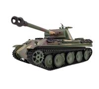 KAML Télécommandé 1:16 2.4Ghz RC Modèle de Tank Allemand Panther G - Char Avec Fonction de Prise de Vue, Effet Sonore, Lumière LED, Fumée - Cadeau Militaire