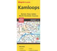 Kamloops, Colombie-Britannique : Carte des rues | MapArt