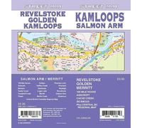 Kamloops et Salmon Arm - Carte routière de la Colombie-Britannique | GM Johnson