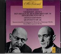 Kammermusikverb. d. Dt. S - Vierz.Art.Op.70/Schönbg.Quint.