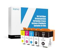 kamo 202XL Cartouches Multipack Compatible avec Epson 202 XL Cartouche d’Encre, pour Epson Expression Premium XP-6000 XP-6005 XP-6100 XP-6105 (1X Noir, 1x Photo Noir/Cyan/Magenta/Jaune)