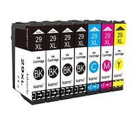 kamo 29XL (4 x noir, 1 x cyan, 1 x magenta, 1 x jaune) Compatible Epson 29 29XL Multipack pour XP-352 XP-332 XP-342 XP-235 XP-245 XP-255 XP-335 XP-345 XP-355 XP-432 XP-435 XP-442 g