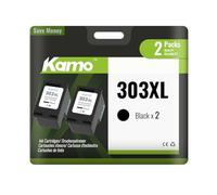 kamo 303XL Lot de 2 cartouches d'encre compatibles avec HP 303 303 XL pour Envy Photo 6220 6230 6232 6234 7130 7134 7830, Envy Inspire 7220e 7221e 7224e 7920e 7921e 7921e 7 924E 700. 925e, Tango x