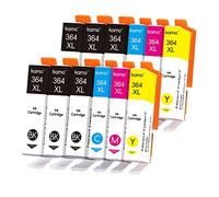 Kamo 364 XL Pack de 12 Cartouches d'encre Compatible avec HP 364 364XL Cartouche, pour Deskjet 3070A 3520 3522 3524, Officejet 4620 4622, Photosmart 5510 5520 5514 5515 5522 5524 6510 6520 7510
