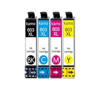 kamo 603 XL Pack de 4 Cartouches d'encre Compatible avec Epson 603 603XL Cartouche, pour Expression Home XP-2100 XP-2105 XP-3100 XP-3105 XP-4100 XP-4105, Workforce WF-2810 WF-2830 WF-2835 WF-2850