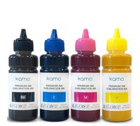 Kamo Encre de Sublimation Transfert de Presse à Chaud sur des T-Shirts, Tasses, Coques de téléphone, Cadeau de Bricolage, etc., pour Epson EcoTank Supertank ET-2720 ET-2760 ET-2800 ET-2803 ET-2850