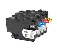 kamo LC-427 Lot de 4 cartouches d'encre compatibles avec Brother LC427 pour Pixma MFC-J5955DW MFC-J6955DW MFC-J6957DW MFC-J6959DW HL-J6010DW