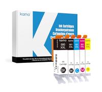 kamo Lot de 5 cartouches d'encre XXL 580 581 XXL compatibles avec Canon PGI-580XXL CLI-581XXL pour Pixma TS705 TS6350 TR8550 TS6150 TS6351 TR7550 TS6250 TS6151 TS6250 TS6250 51 TS8. 350 W