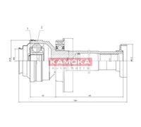 KAMOKA Ensemble De Joint De Cardan Avant Pour VW Transporter V Bus 7HB 7HJ