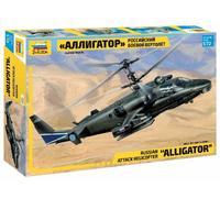 Kamov Ka-52 Alligator Hélicoptère Modèle Réduit En Plastique 1:72 ZVEZDA