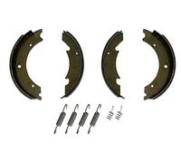 KAMPOL Automotive Kit Mâchoires de Frein Remorque 250x40 mm pour Essieu Knott, Jeu Complet de 4 Mâchoires et Ressorts pour Restaurer la Sécurité de Freinage