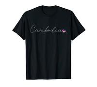 Kampuchea Drapeau Cambodge Simple Love T-Shirt