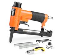 KAMSIN KN7116L Agrafeuse pneumatique de rembourrage de calibre 22, agrafeuse à fil fin de 0,95 cm, longueur 6,3 mm à 1,6 cm à 1,6 cm à long nez pour meubles, tissus d'ameublement