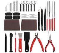 Kamtop Kit Outils Impression 3D Avancé - Outils Post-Traitement Imprimante 3D avec Ébavureur, Mini Perceuse, Coupe Filament, Limes, Spatules et Papier Abrasif pour PLA ABS Résine