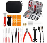 Kamtop Kit Outils Impression 3D Standard - Outils Post-Traitement Imprimante 3D avec Coupe Filament, Couteau de Précision, Spatules, Limes et Aiguilles Nettoyage Buse pour PLA ABS Résine
