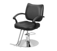 kamulouk Chaise de barbier hydraulique, Chaise de Coiffure Robuste avec Hauteur réglable, Chaise de Salon pour Coiffeur, équipement de Chaise de Salon de beauté pour shampoing (Noir-02)