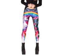 Kamviluer Legging taille haute pour femme, doux comme du beurre imprimé artistique des années 80, legging de sport, entraînement, gym, course à pied, yoga pantalon extensible, G Licorne arc-en-ciel,