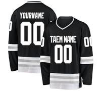 KAN0827A - Maillot de Hockey Personnalisé avec Nom, Adapté aux Cadeaux pour Enfants et Adultes, Style 3