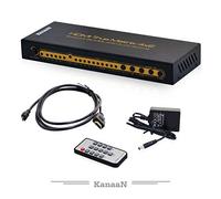 KanaaN UHD 4x2 Commutateur Matriciel Switch Full HD, UJD, 4K , 4K * 2K compatible ARC Télécommande Sortie extra pour l'audio SPDIF et jack 3,5 mm, Stéréo, Dolby Surround 5.1 Compatible MHL et HDMI 1.4