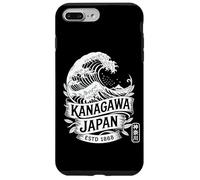 Kanagawa - Tampon Japonais Hanko Grande Vague Rétro Kanji Souvenir Coque pour iPhone 7 Plus/8 Plus